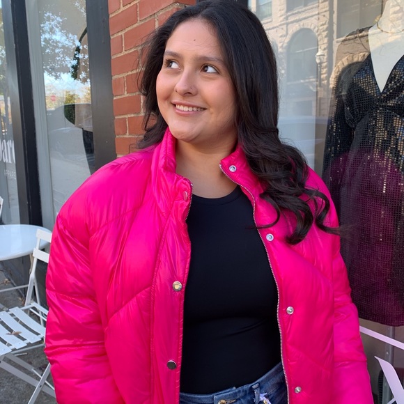 Fuchsia PufferCoat - Picture 5 of 5